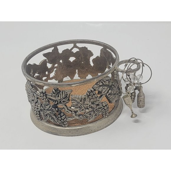 Vintage Grapevine Godinger Silver‎ Plated Wine Bottle Holder/Caddy With Tags - Picture 1 of 10
